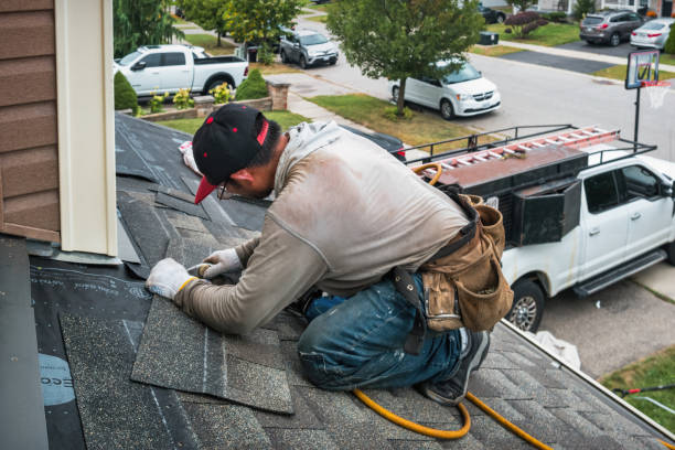 Professional Roofing technician working in Waterville, ME